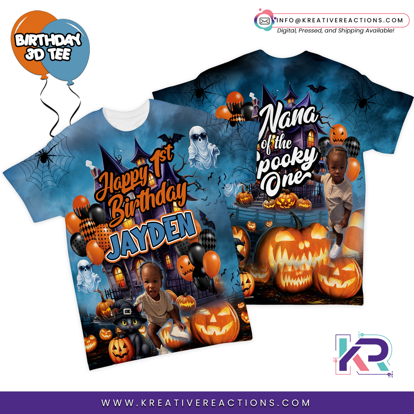 Boo Birthday 3D Tee