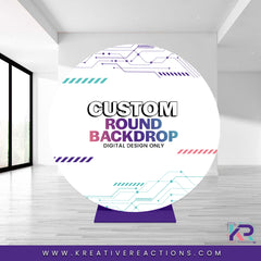 Custom Circle Backdrop Design