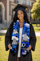 Blue+Grey Final Verse Graduation Stole