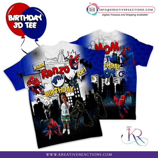 Comic Style Hero 3D Tee