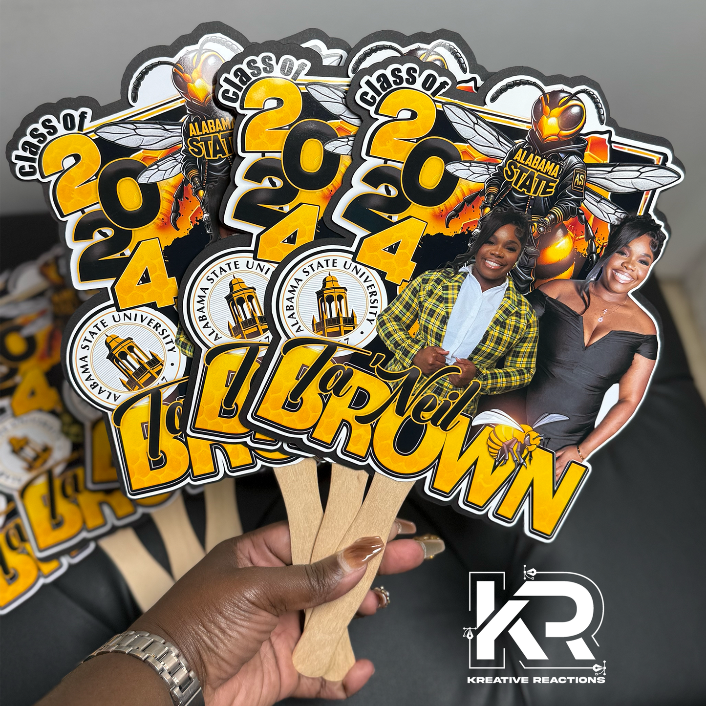 Custom Graduation Fan