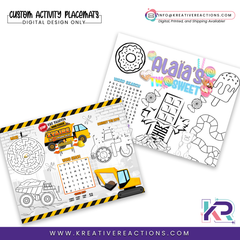 Custom Activity Placemats Design