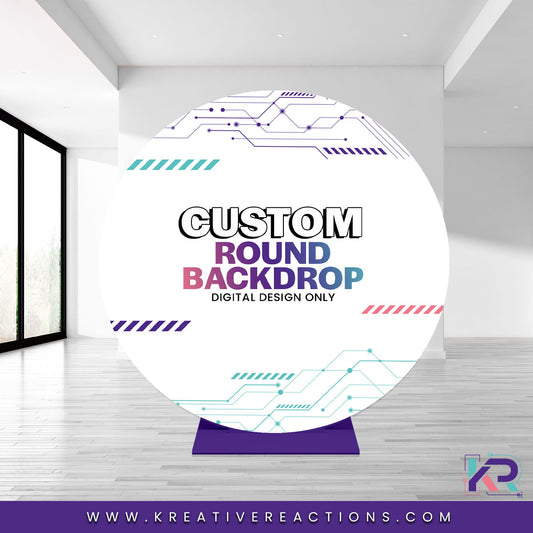 Custom Circle Backdrop Design