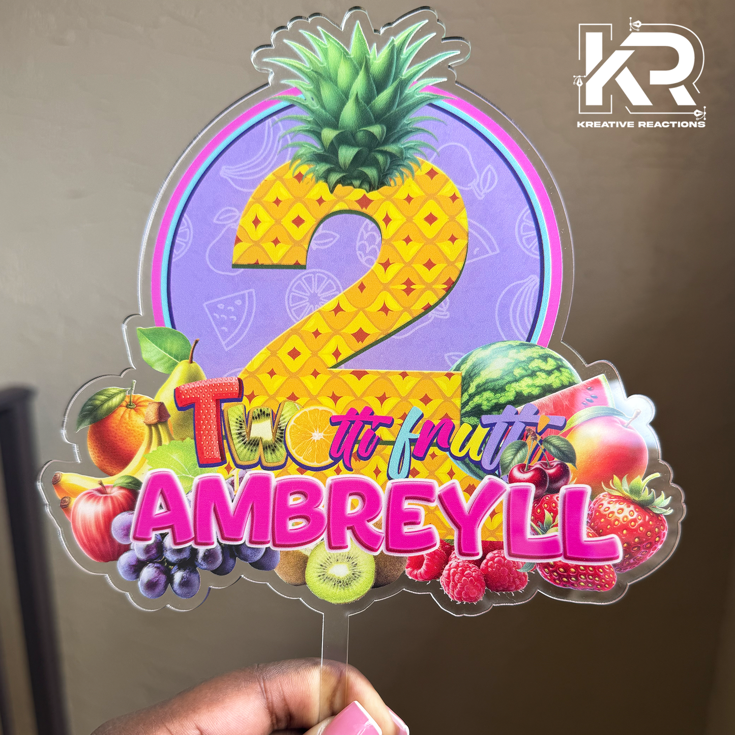 Custom Acrylic Cake Topper