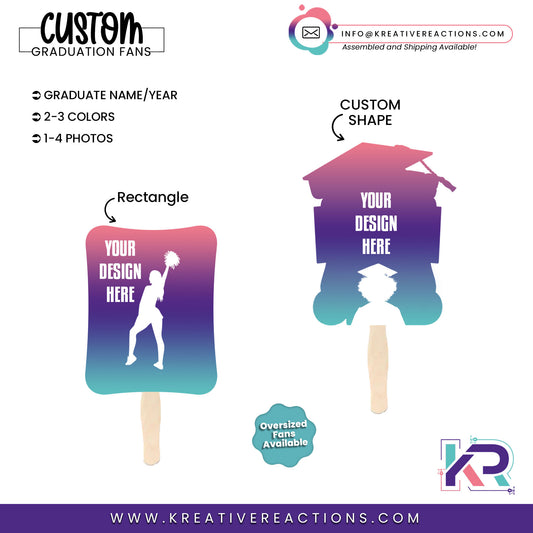 Custom Graduation Fan