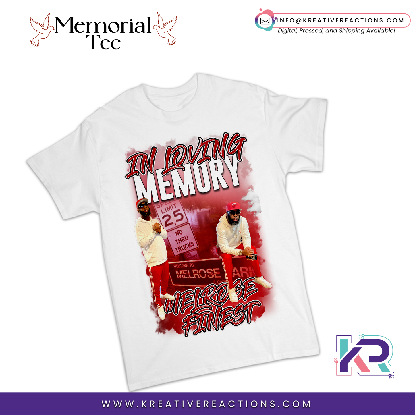 Red Hood Style Memorial Tee