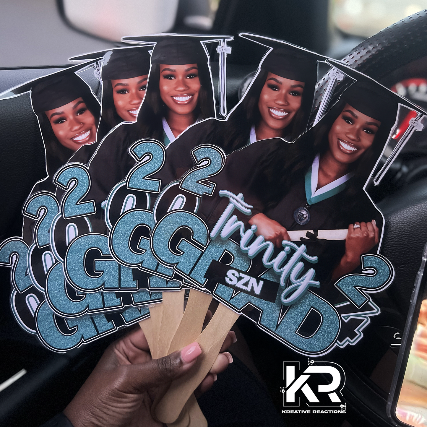 Custom Graduation Fan