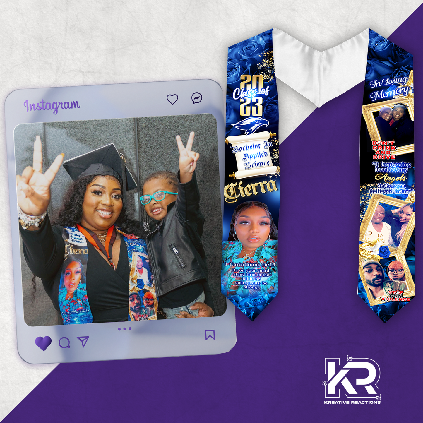 Custom Graduation Stole